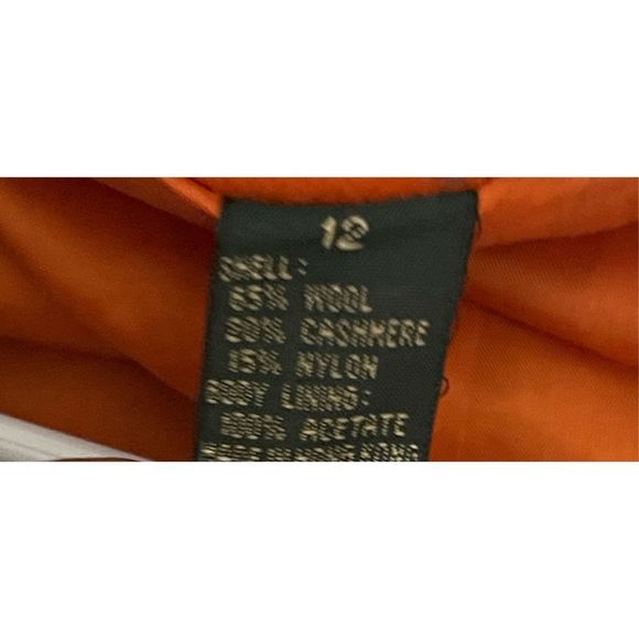 J Crew Wool Cashmere Blend Orange Blazer Single Button Front  Women’s Size 12 - Picture 2 of 6